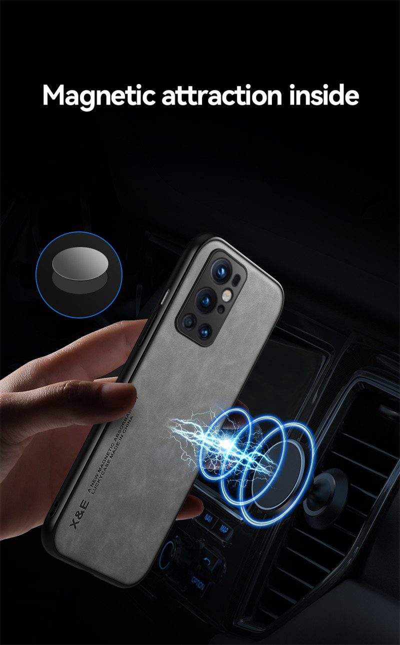 Custodia antiurto in pelle retrò di lusso per OnePlus 9 Pro 8 8T 7 7T Pro Nord One Plus 9 8 7 8T 7T con cornice in silicone morbido per telefono_voghion.com