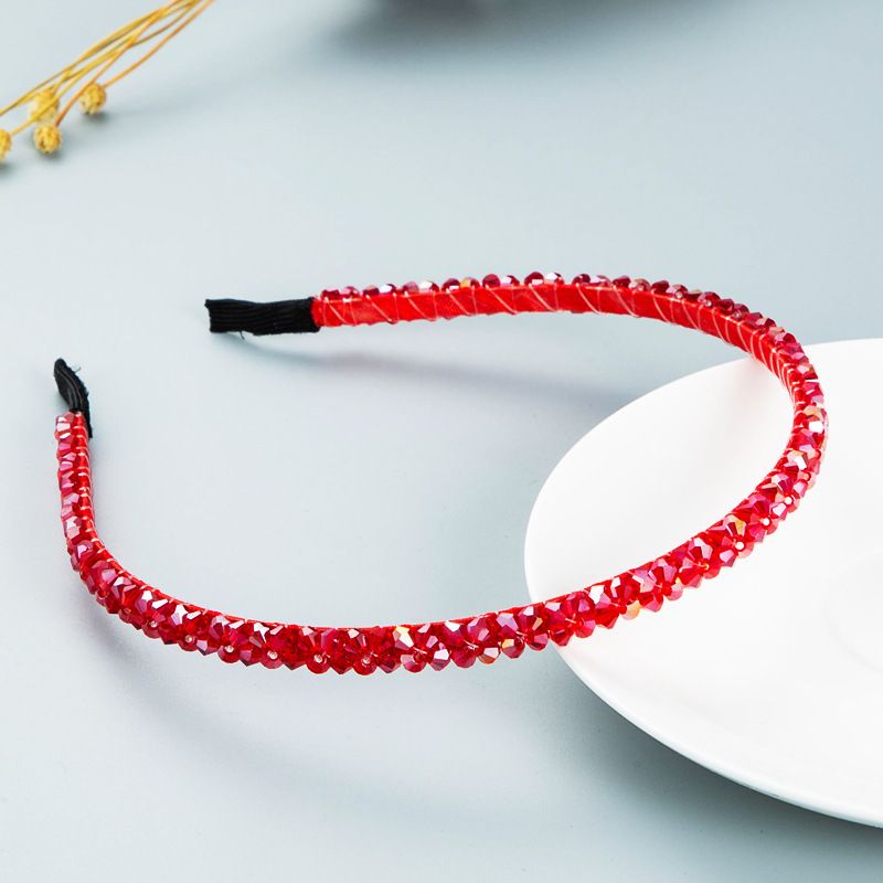 Ins Internet Celebrità Personalità Pesca Filo Tessitura Corda Cravatta Di Cristallo Versione Coreana Fascia Per Lavarsi Il Viso Semplice_voghion.com