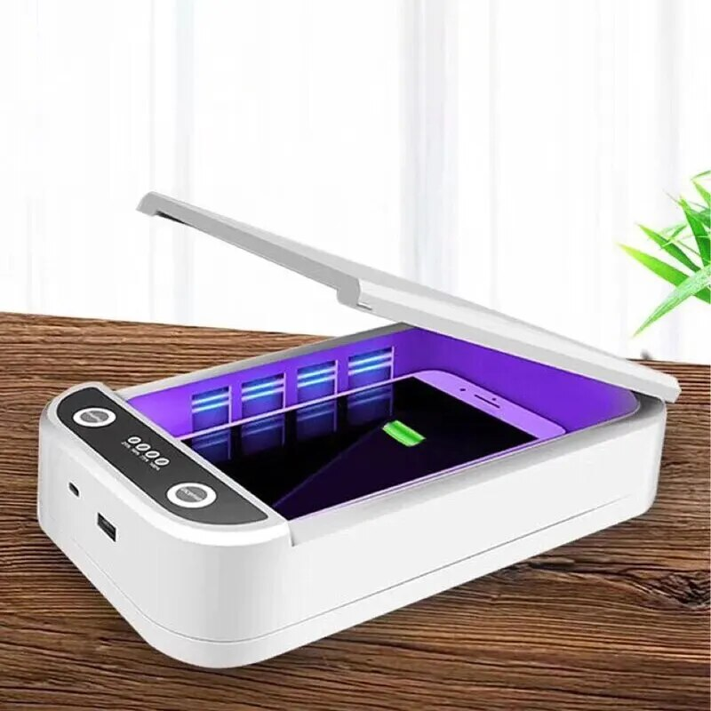 Dezinfekční box UV 10W multifunkční bezdrátová nabíječka mobilních telefonů, plně uzavřený_voghion.com