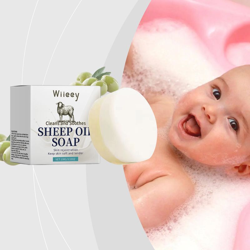 Wiieey Suet Moisturizing Soap Gentle Refreshing Oil Control Cleansing Body Skin Cleansing Bath Suet Moisturizing Soap_voghion.com