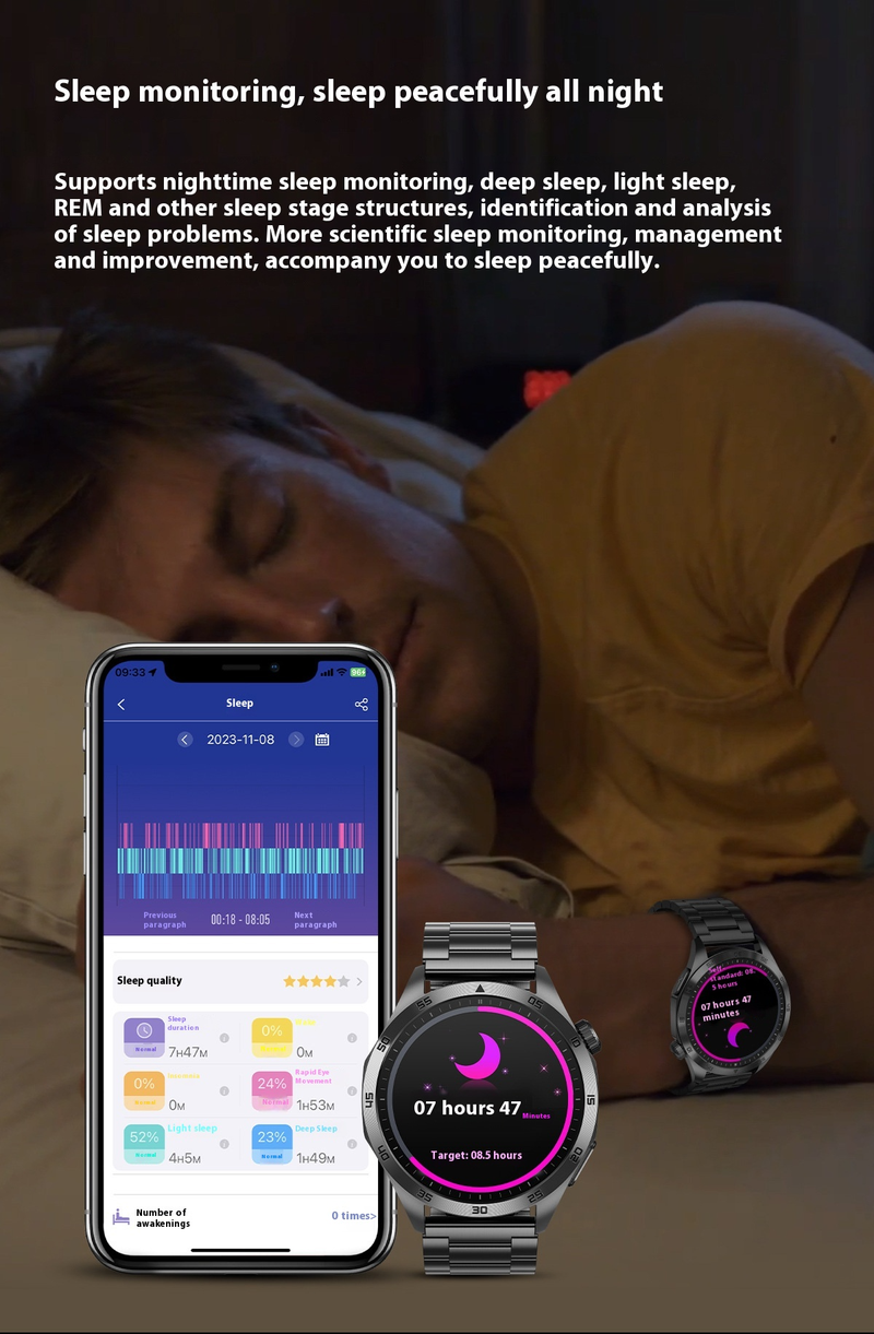 Smart Health Monitoring Watch - ECG ECG, Blood Sugar, Blood Oxygen, Sleep And Other Multi-functional Guardians_voghion.com