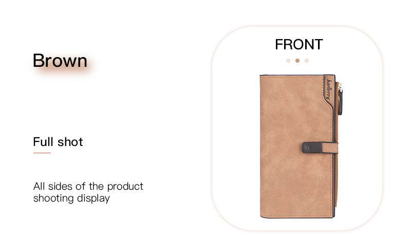 BAELLERRY nuovo portafoglio lungo da donna in stile coreano con fibbia multi-carta e pochette con cerniera per donna all'ingrosso_voghion.com