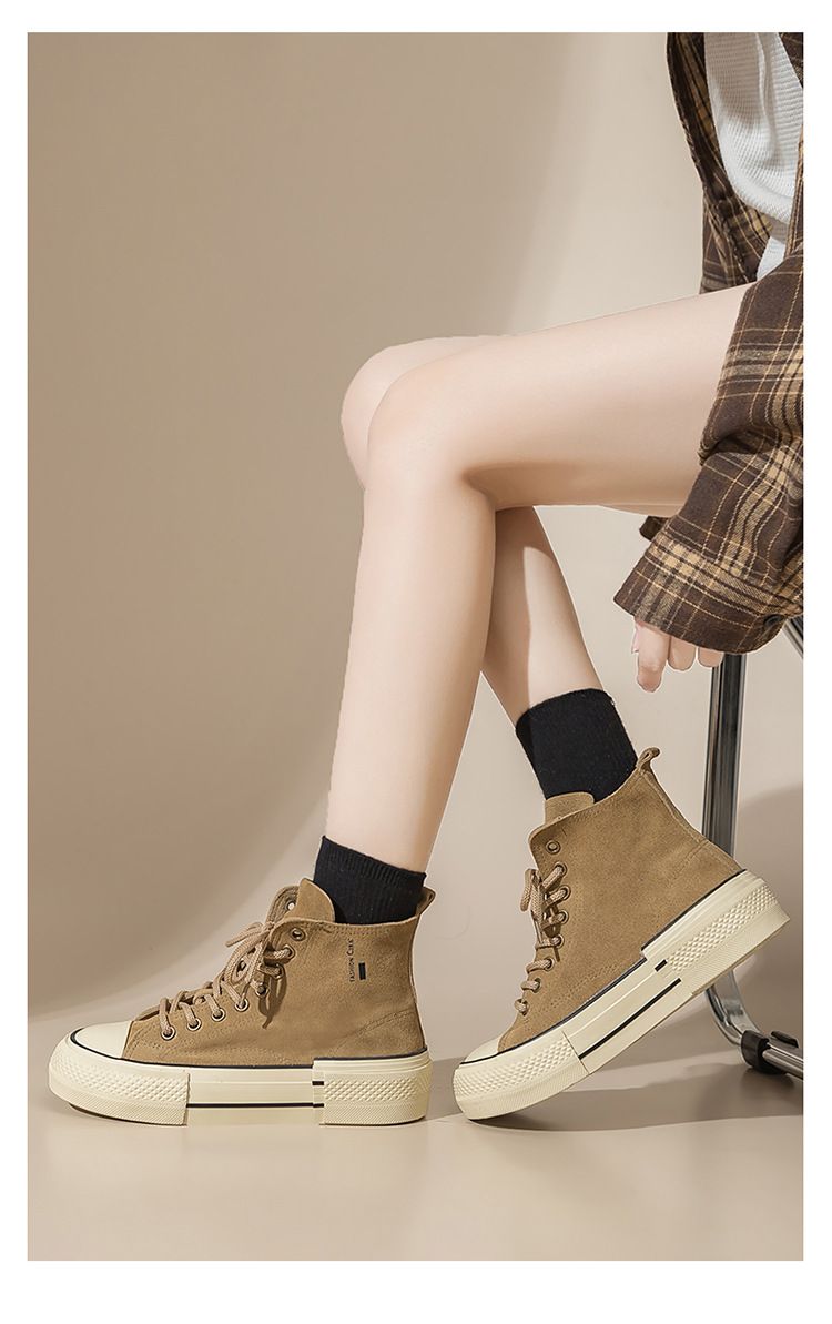 Casual Chunky-Sole Athletic Shoes_voghion.com