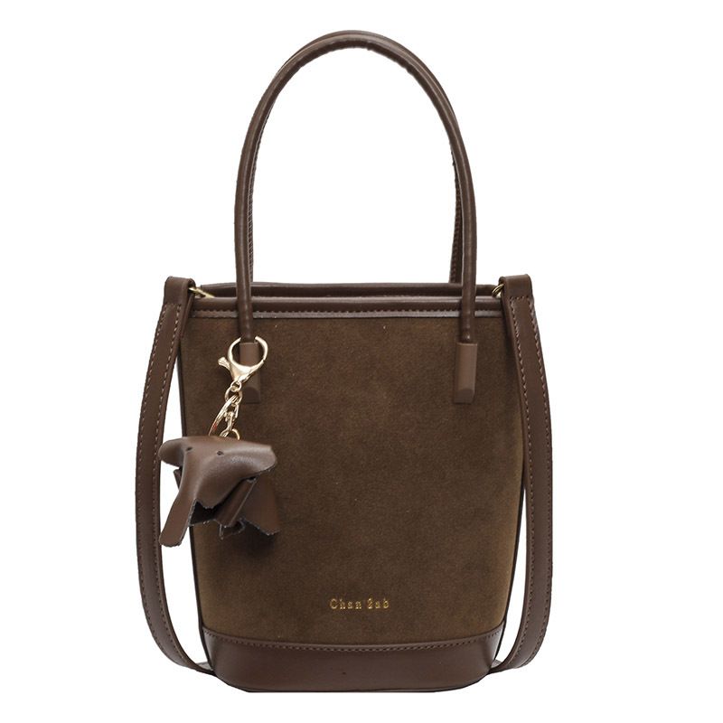 2024 New Trendy Fashion Handbag Single Shoulder Crossbody Women's Large Capacity Bucket Matte Handheld Bag_voghion.com