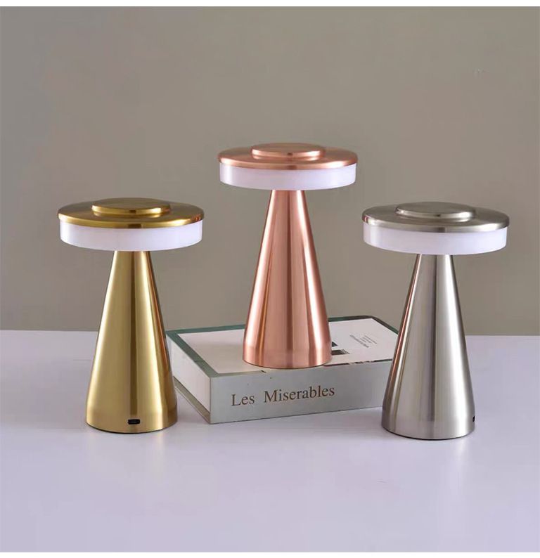 Dumbbell Rechargeable Creative Dining Hotel Bar Outdoor USB Night Light Decorative Table Lamp_voghion.com