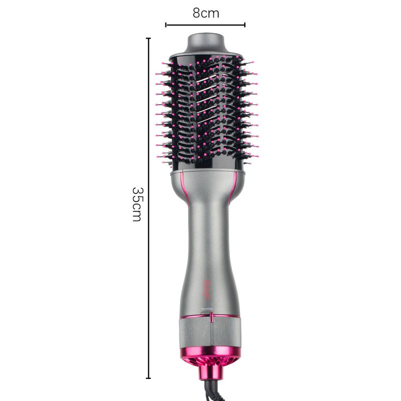 Asciugacapelli elettrico automatico con spazzola ad aria calda 3 in 1, standard UE RAF e piastra per capelli a doppio uso_voghion.com