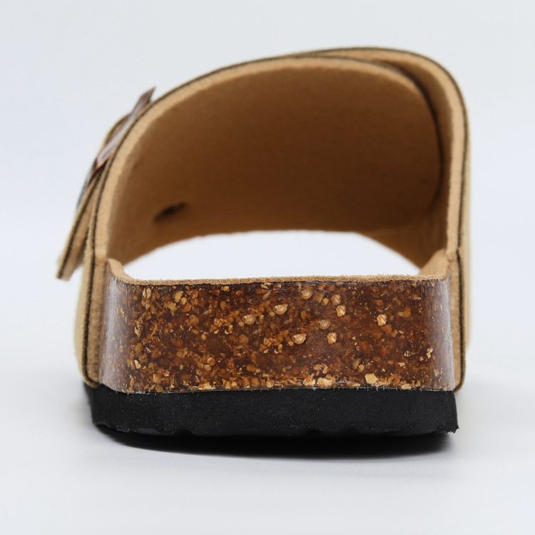 SHLIANG New Summer Men's Soft Wooden Slippers Couple Sandals Beach Shoes Outer Wear Leather Cross-Border Water Sandals Y0574_voghion.com
