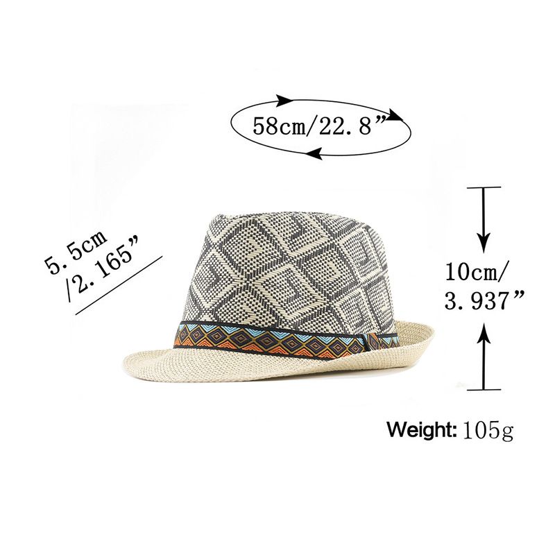 Ausgehöhlter, atmungsaktiver Herren-Sommer-Sonnenschutz-Strandhut aus gewebtem Stroh im britischen Stil mittleren Alters, neues, vielseitiges Design_voghion.com