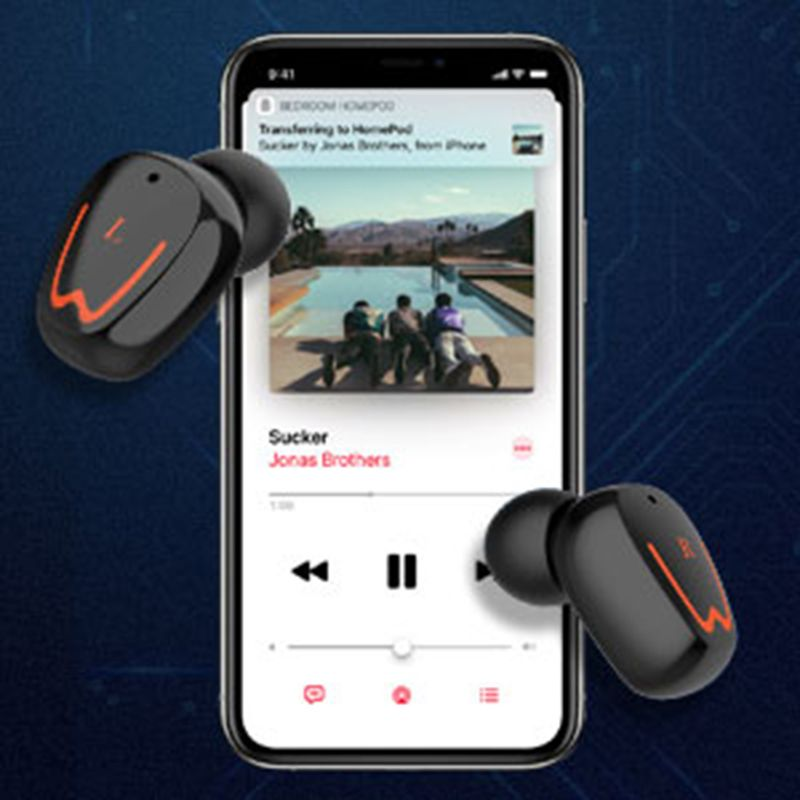 V1 Echte Stereo Bluetooth-kompatibel V 5,0 Wireless Headset mit HiFi Mikrofon LED Power Display_voghion.com