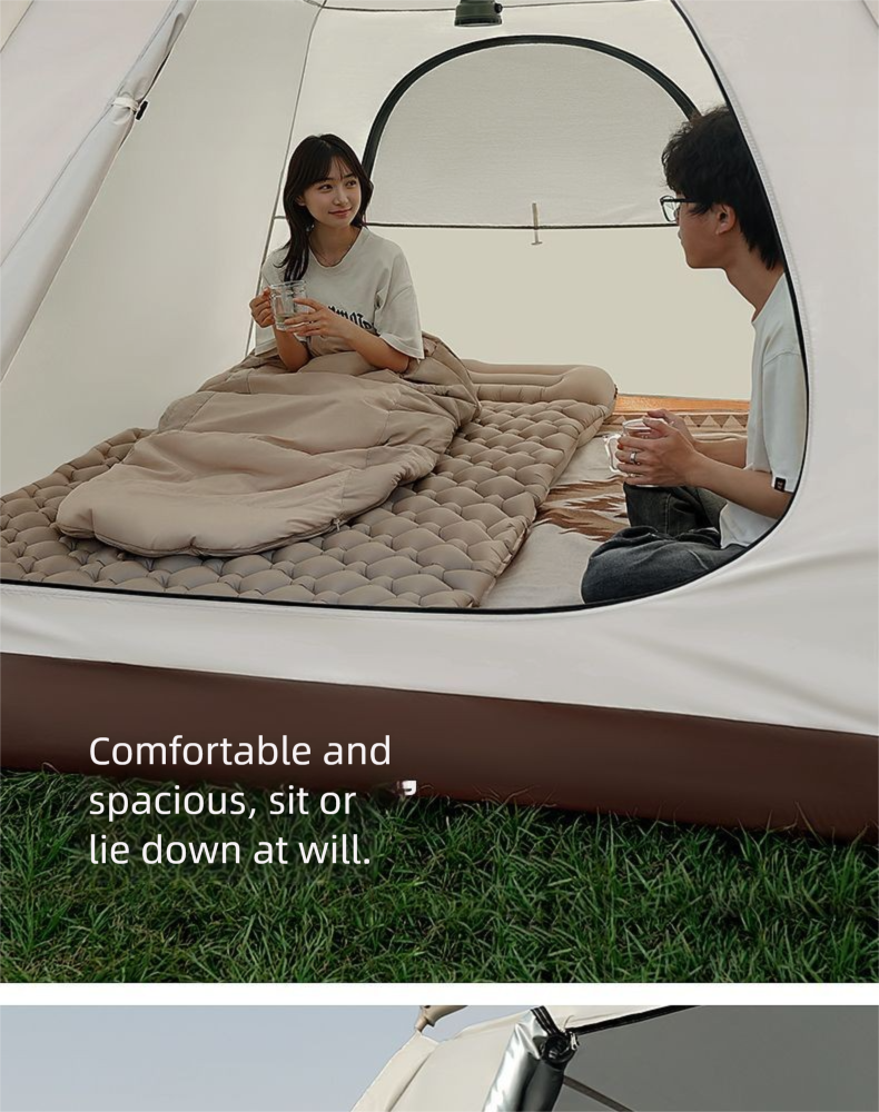 SOYON Tenda da campeggio pieghevole portatile con set completo di attrezzatura antipioggia per esterni durante la notte con montaggio rapido_voghion.com