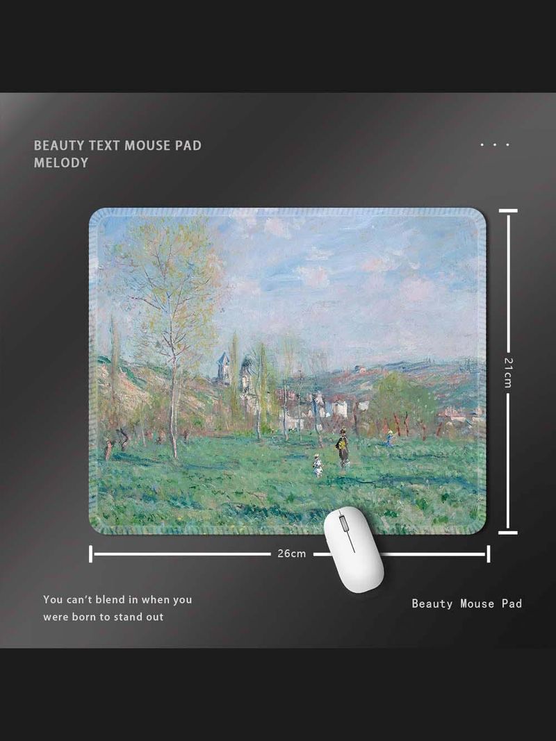 Unschlagbare Qualität Monet Ölgemälde Mauspad Sleeping Lotus Einfacher europäischer und amerikanischer Stil Impressionismus Retro Artsy Office Girl_voghion.com