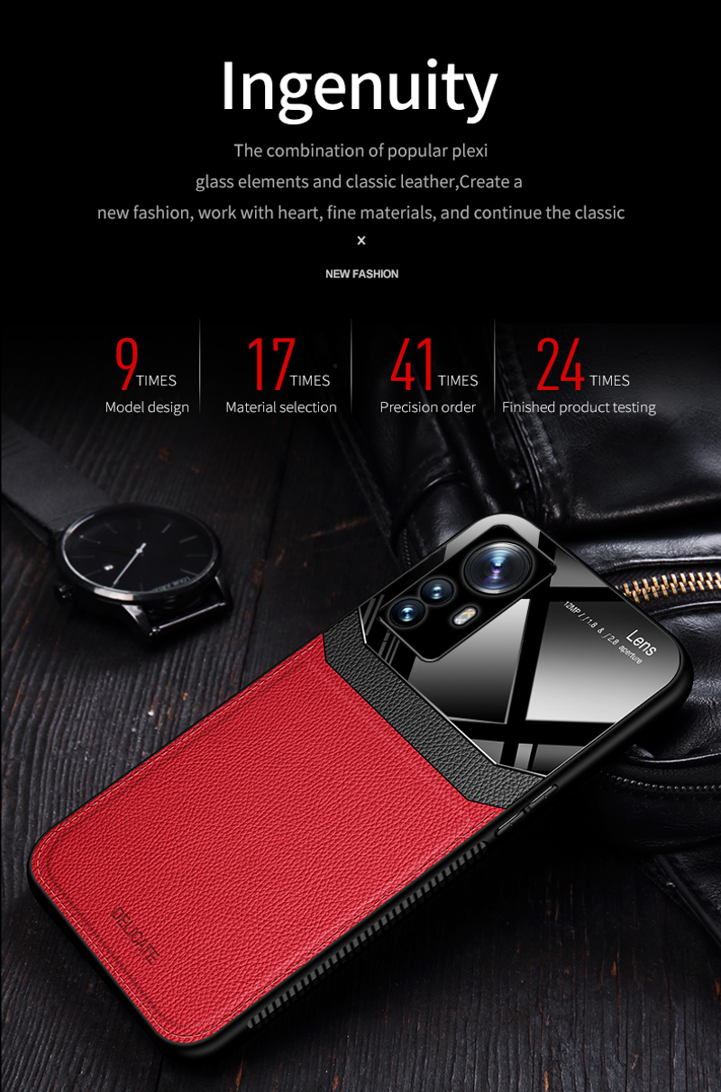 Nahkkott Xiaomi Mi 12 Pro 12X 11T 10T Pro 11 10 Lite Pro Ultra Mi POCO X3 NFC Pro M3 luksuslikule pleksiklaasist põrutuskindlale telefonile_voghion.com