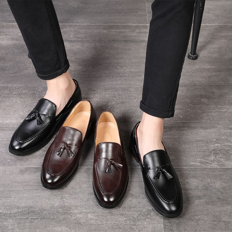 Bequeme Business-Freizeitschuhe für Herren mit Flügelspitze aus Oxford-Kunstleder_voghion.com