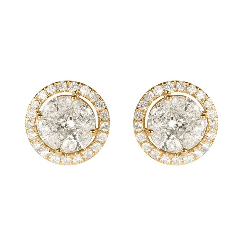 Unisex Jewelry Fashion fashion multi-color zircon earrings temperament crystal earrings jewelry_voghion.com