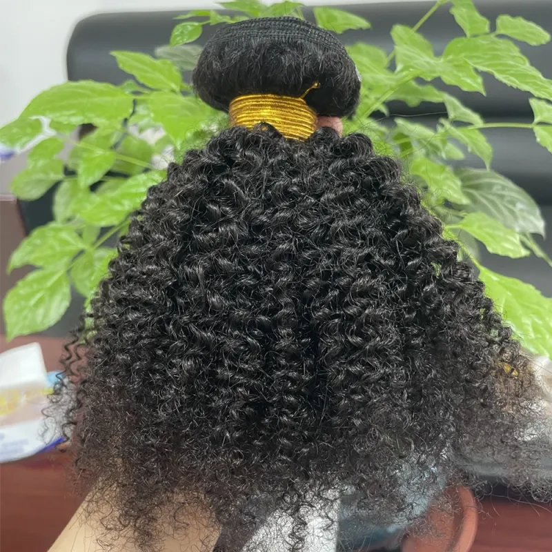 Afro Kinky Curly Bundles Brasiliani Estensioni Capelli Umani Tessitura_voghion.com