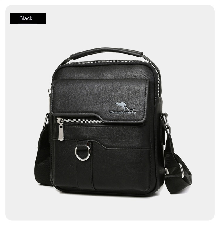 Crossbodytas voor herenschoudertas Retro verticaal draagbaar Zakelijk Herentas Informeel Dagelijks woon-werkverkeer Herentas Schoudertas_voghion.com