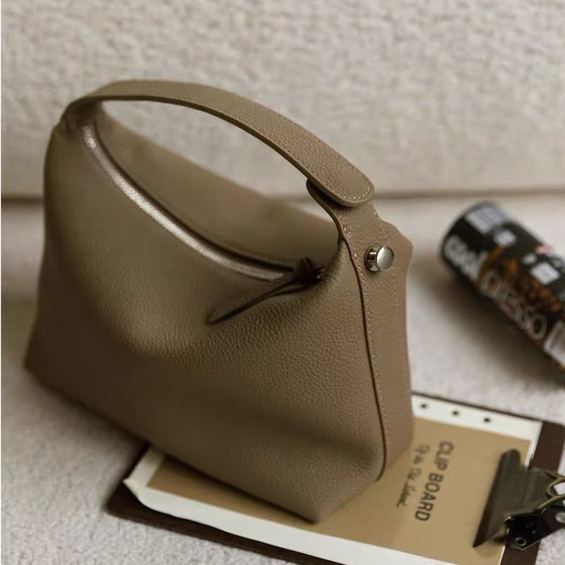 Borsa a tracolla singola con motivo litchi Boston, in pelle bovina, con strato superiore TOGO, 2023, per le donne che vanno al lavoro_voghion.com