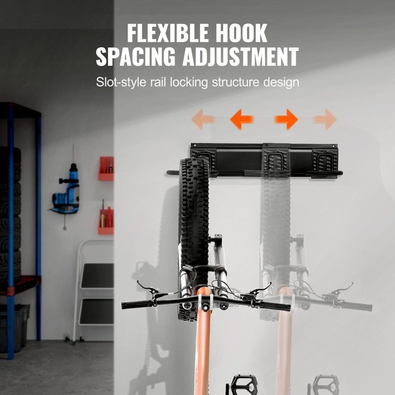 E portabiciclette, organizer per bici, portaoggetti, montaggio a parete, 2 misure, portabiciclette personalizzabili, vari garage, casa, bici_voghion.com