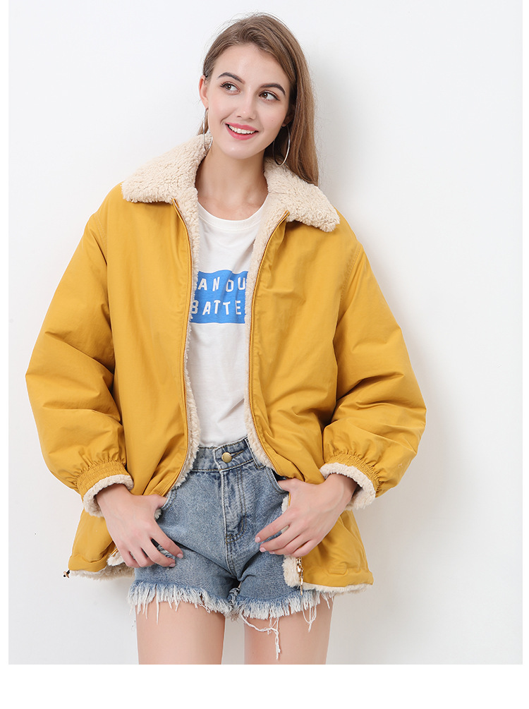 Cappotto caldo invernale di media lunghezza in lana di visone con collo largo e fodera in pelo di visone intero_voghion.com