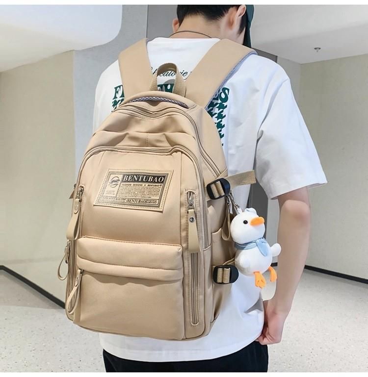 Mochila sencilla y atractiva para exteriores, portátil, para hombres y mujeres, ideal para estudiantes de primaria, secundaria y universidad._voghion.com