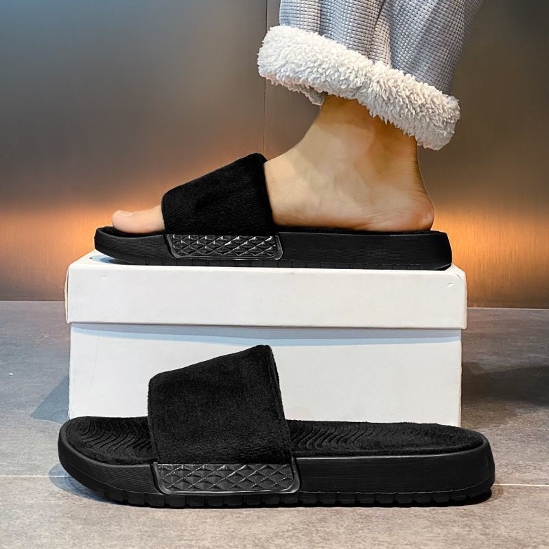 Herren-Baumwoll-Hausschuhe für Paare im Herbst/Winter 2025, warm, gerader Drag-Stil, neues Zuhause, Schlafsaal, leicht und_voghion.com