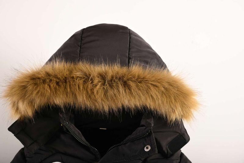 European And American New Winter Boys' Cotton Coats For Children's Middle And Large Children With Hoods, Plush And Thickened Warm Cotton Coats_voghion.com