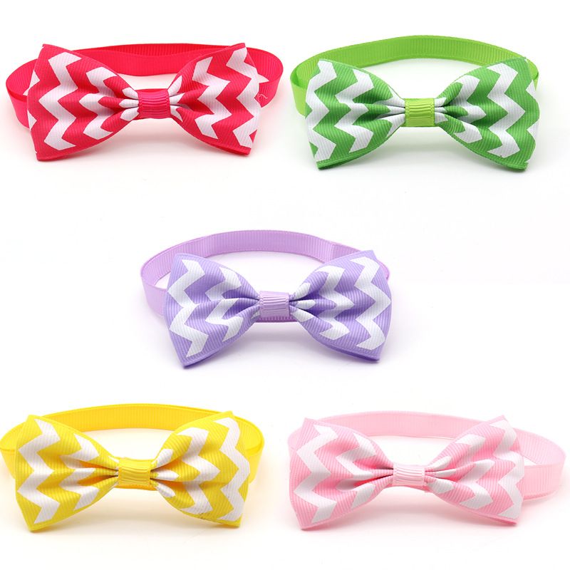Accessori per animali domestici 24 colori a pois a righe cielo stellato gatto cane papillon decorazione regolabile_voghion.com