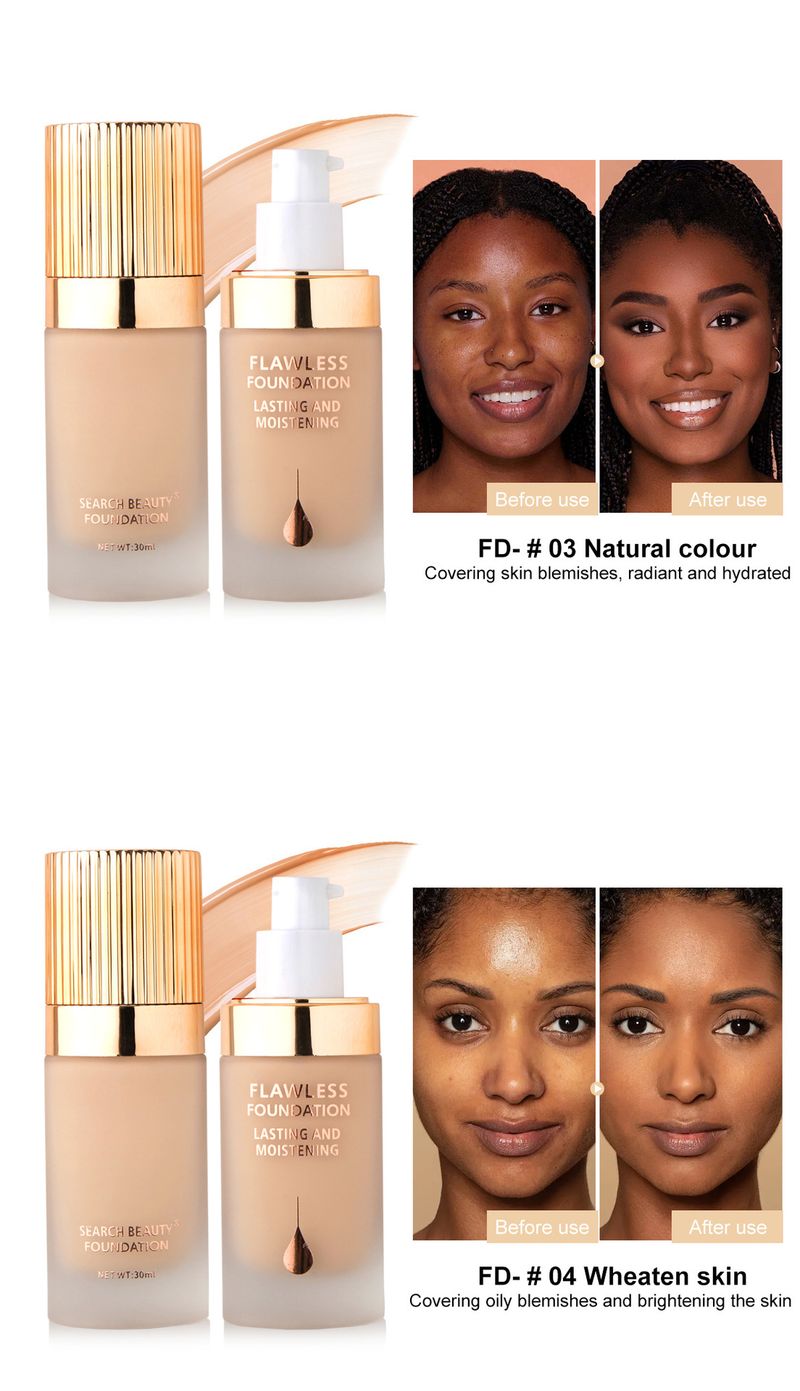 Face Foundation Liquid Foundation Is Not Easy To Remove, Waterproof, Sweat Proof, Oil Controlling, Concealer Covering, Moisturizing_voghion.com