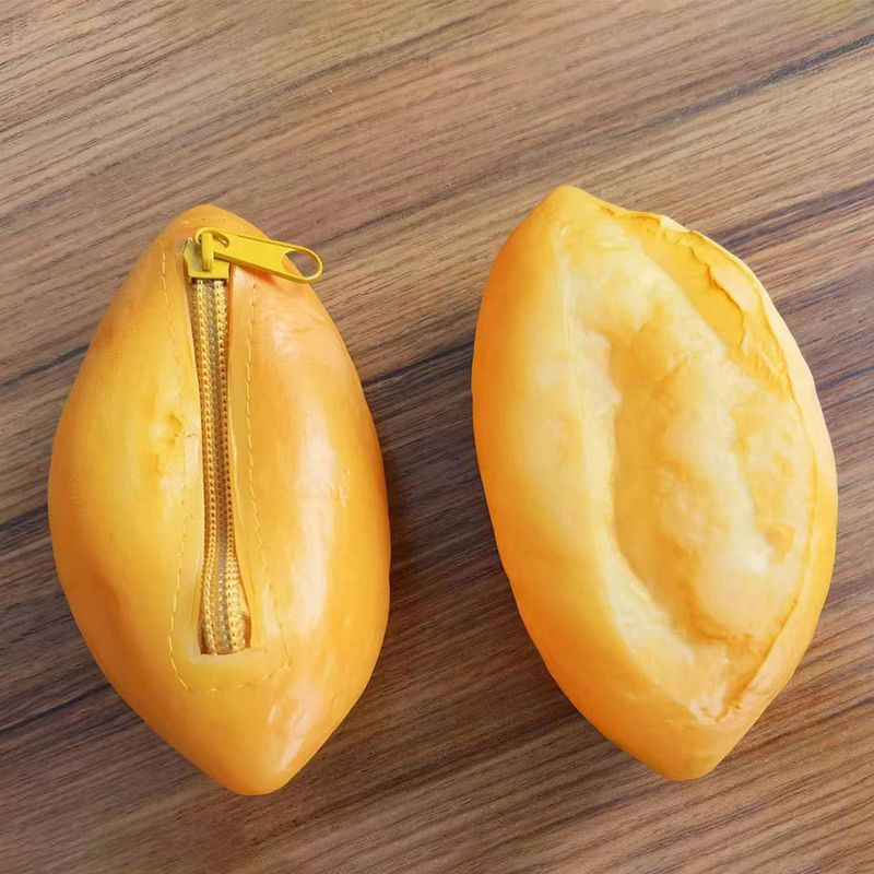 Monedero de simulación de aguacate, bolsa de almacenamiento de llaves, divertido regalo de mano, mini pan para niños, transfronterizo_voghion.com