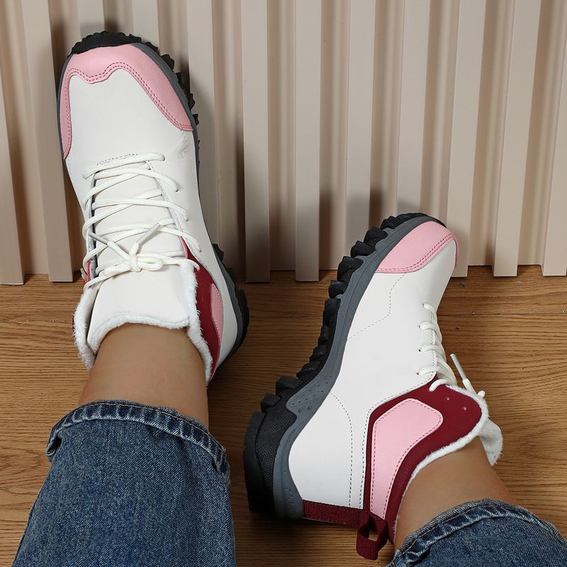 Herbst winter paar anti-rutsch verschleiß-beständig sport schuhe mit dicken baumwolle schuhe, kurze samt bequem für beide_voghion.com