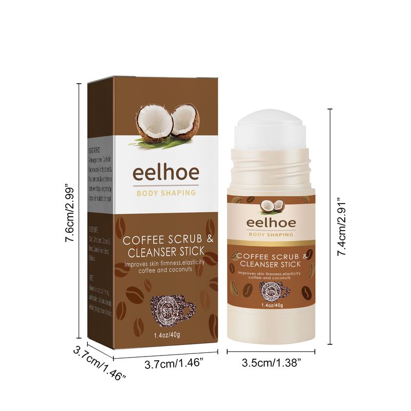 EELHOE Coffee Scrub Scrub Stick For Deep Cleansing And Exfoliating Melanin Slimming And Toning Cream_voghion.com