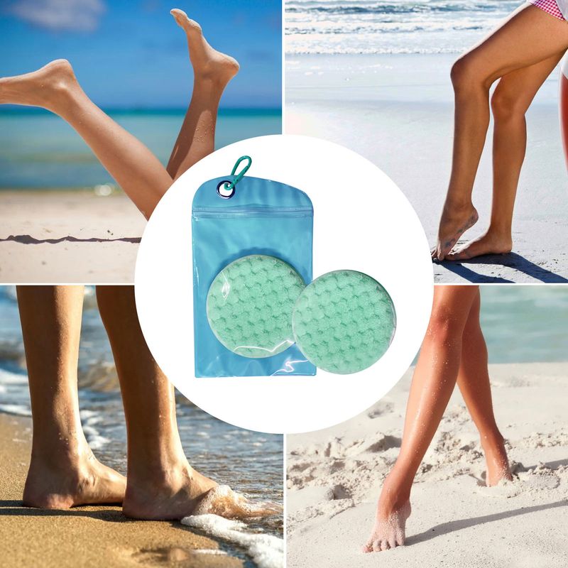 Bolsa esencial para la playa sin arena - Bolsa impermeable de doble capa con malla drenable | Ideal para trajes de baño, juguetes y conchas mojadas_voghion.com