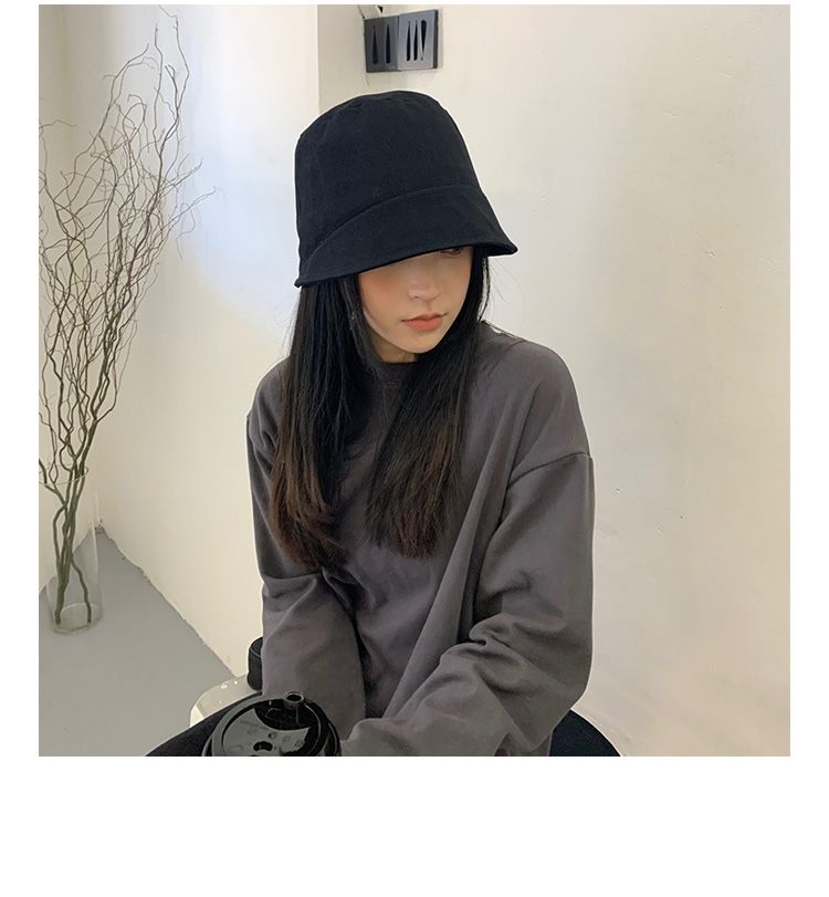 Nuovo cappello da pescatore piccolo con viso appariscente per le gite primaverili ed estive da donna, viso tondo, adatto per cappello a scodella, moda, testa grande, cappello da sole, marea_voghion.com