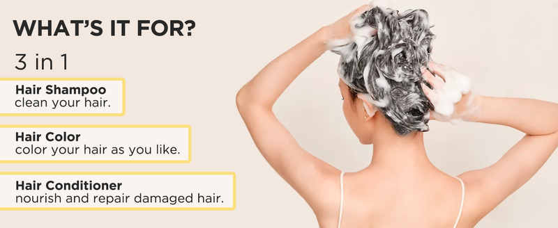 TSSPLUS Black 500ml – Bio-Haarfärbeshampoo, für Männer und Frauen geeignet, sofortige Grauhaarabdeckung, pflanzlich_voghion.com