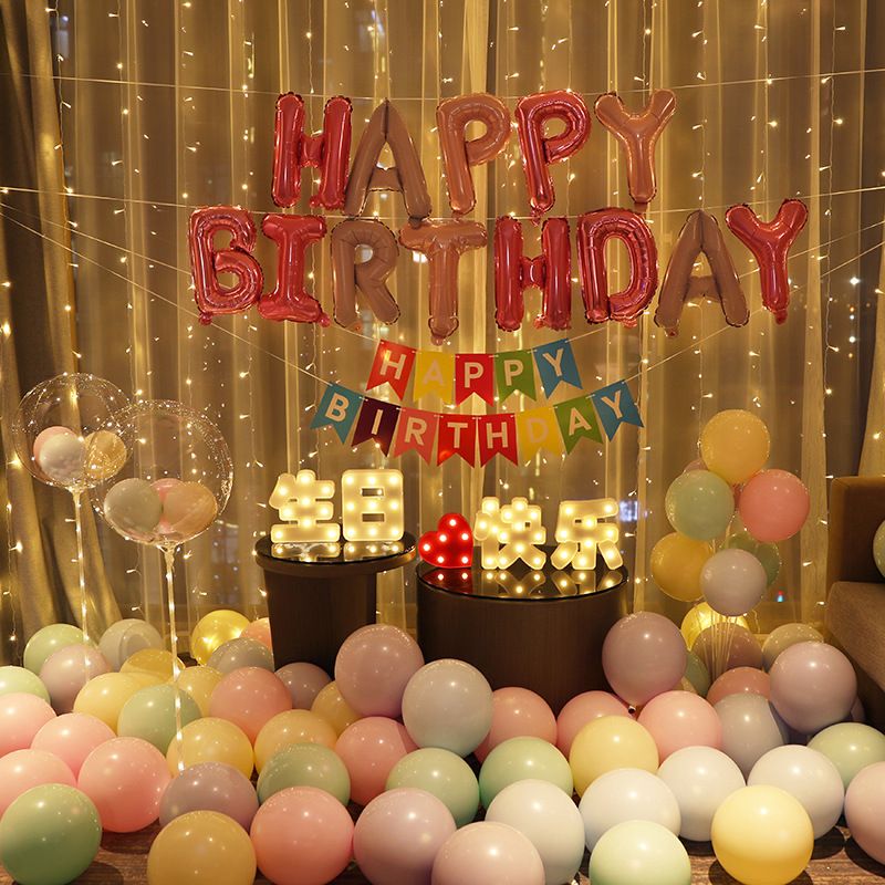 Placa de LED personalizada para festa de aniversário, pedido de casamento, decoração romântica - Feliz Aniversário, Bebê, Case Comigo, Eu Te Amo, Corações Vermelhos e Rosa_voghion.com