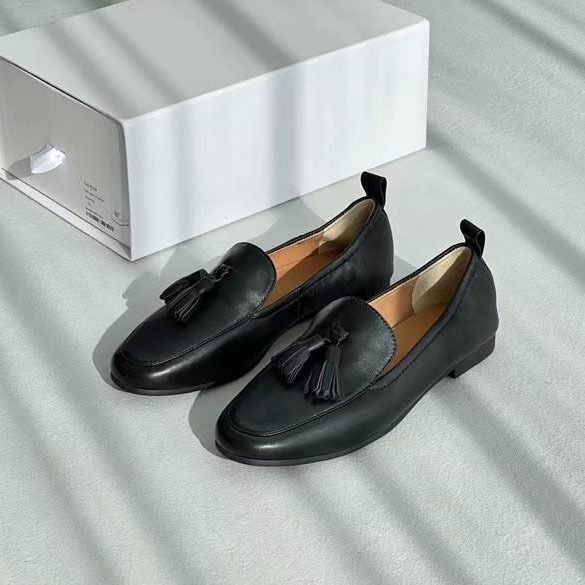 24 New Style Extremely Light Tassel Chicken Rolls Sheepskin Simple And Comfortable Versatile Single Show Thin Slip On_voghion.com