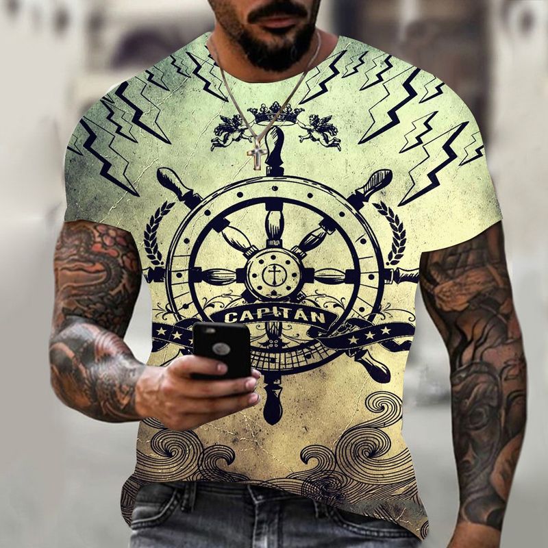 Nuova maglietta 3D da uomo Spade Ace, casual, stile streetwear, a maniche corte_voghion.com