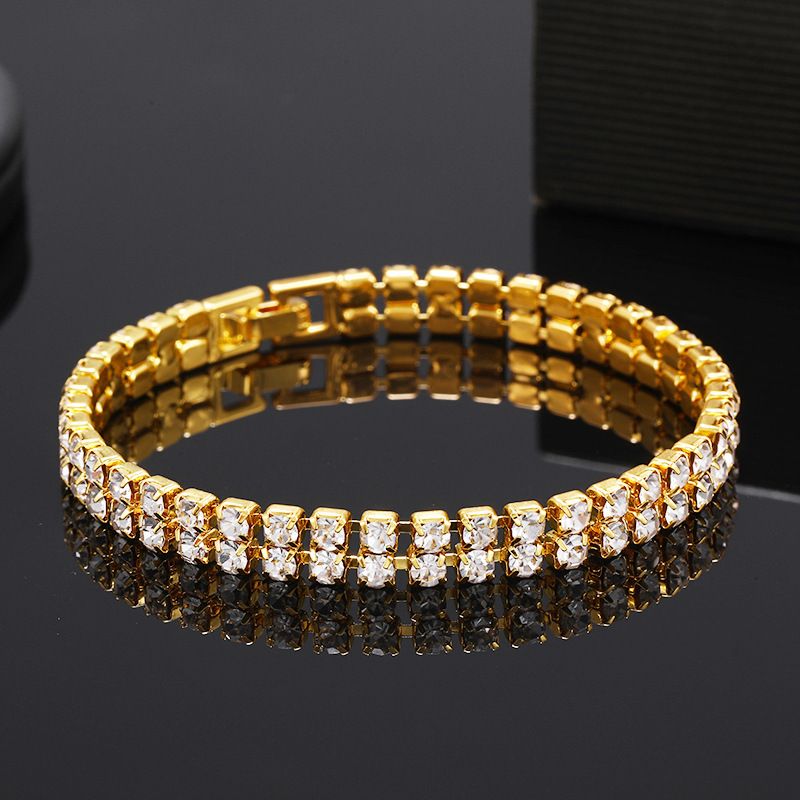 Dame armbåndsur sæt diamantbesat baby's breath armbåndsur + armbånd gavesæt til kvinder_voghion.com