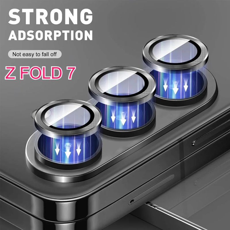 NEW Ultra HD Camera Protector Ring For 2025 Samsung Galaxy Z Flip Fold 7 6 5 4 3 Full Cover Lens Screen Tempered Glass_voghion.com