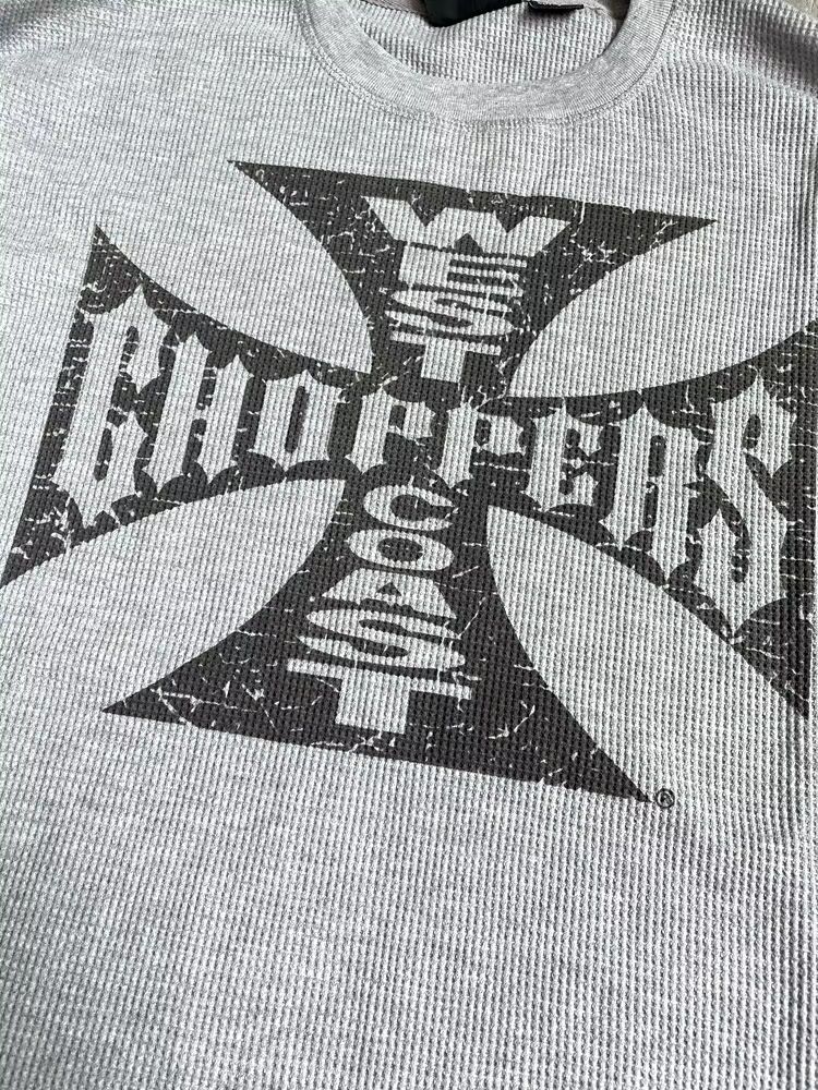 T-shirt a maniche lunghe da uomo, modello Waffle, modello Cross Border Trendy Brand WCC, stile retrò americano vintage in sanscrito_voghion.com