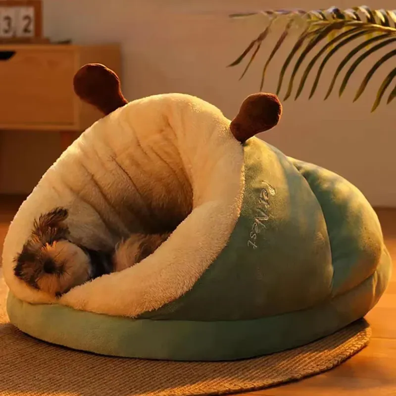 Divano letto morbido per cani, cuccia calda in peluche per cani di piccola e media taglia, nido accogliente per cuccioli, accessori per cani._voghion.com