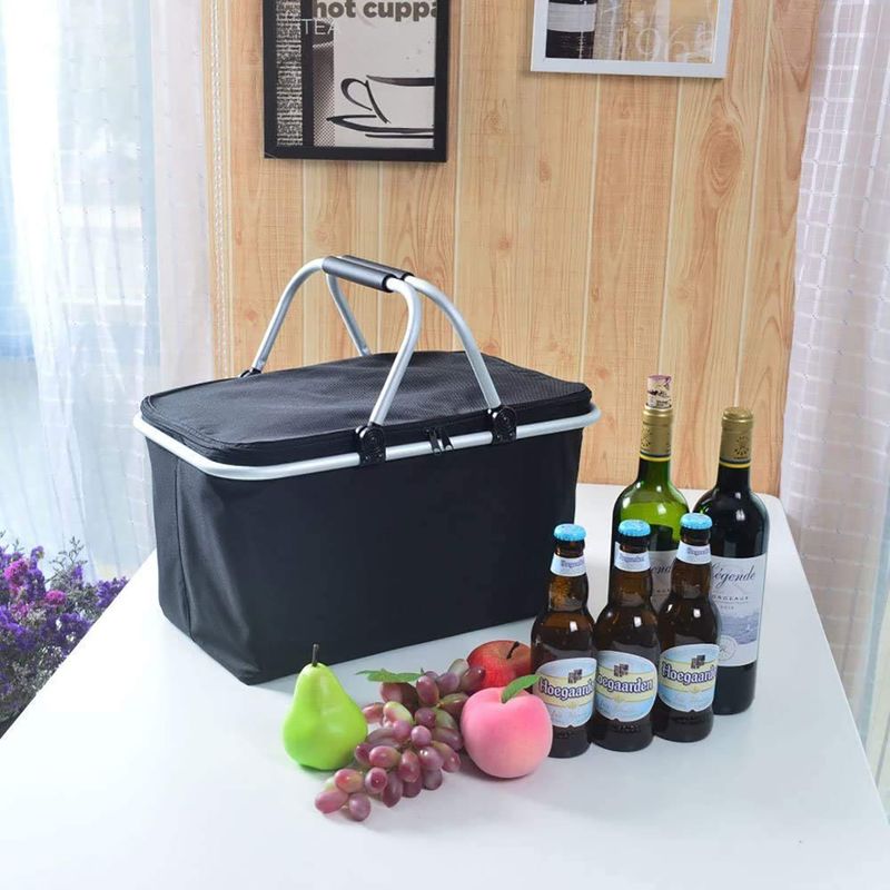 Ice Outdoor Red Wine Foldable Camping Insulated Picnic Bag_voghion.com