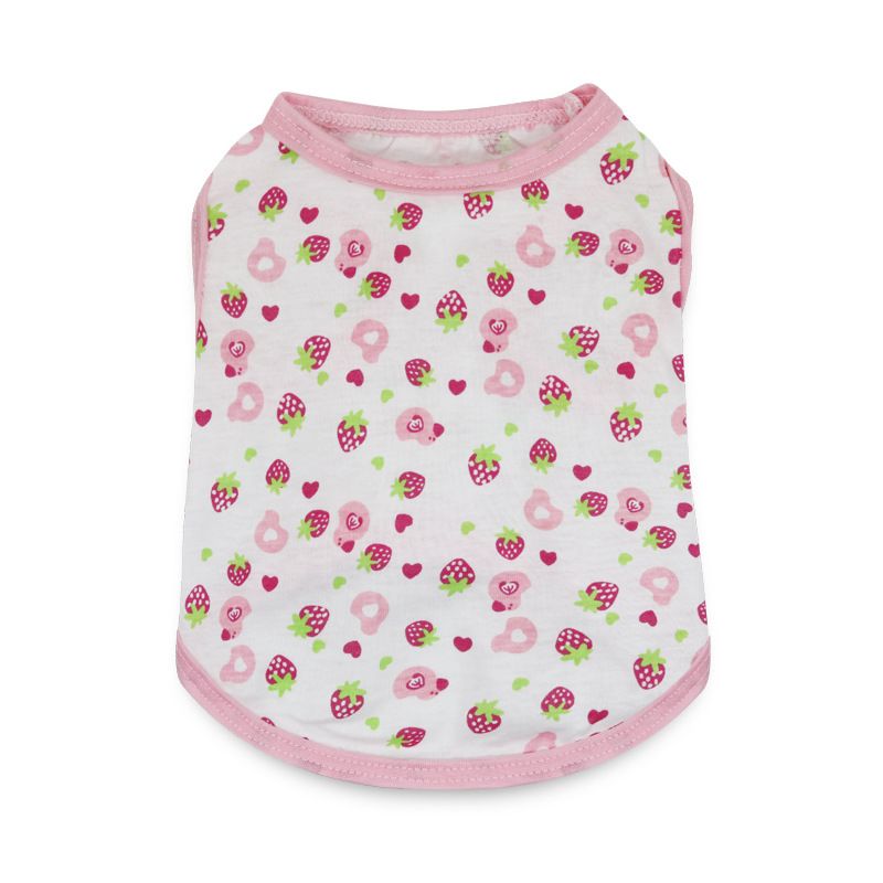 Katoenen dunne teddy Bichon kleine honden puppykleding huisdier hondenvest zomeroutfit_voghion.com