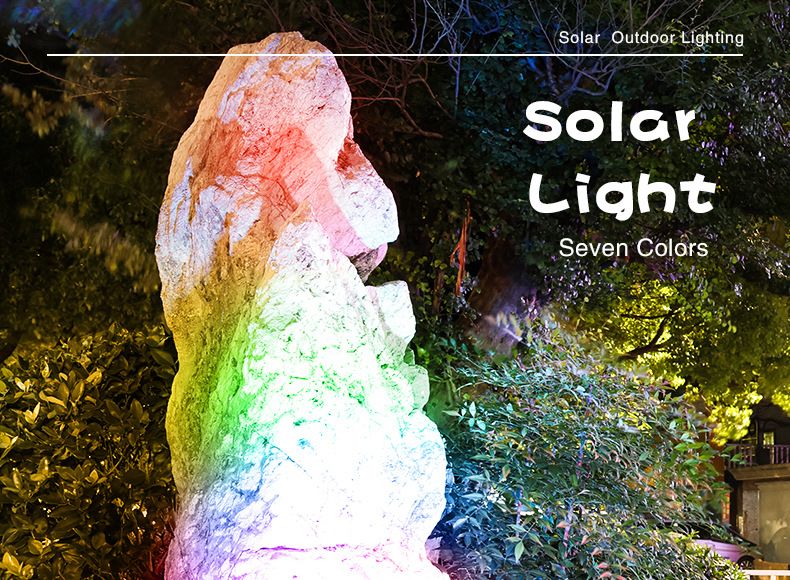 Solar-Gartenstrahler, 9 LEDs, wasserdichte Außenbeleuchtung mit einstellbarem Winkel, IP65, Warm-/Weiß-/Farblichtoptionen, EU-CE-zertifiziert_voghion.com