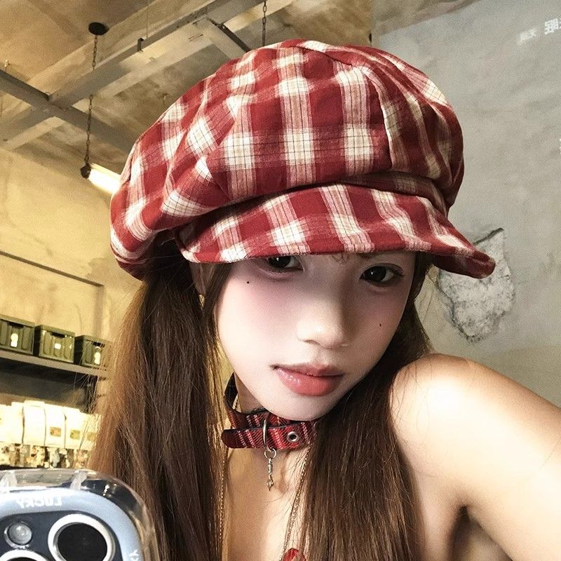 Checkered Beret For Women 2025 New Stylish_voghion.com