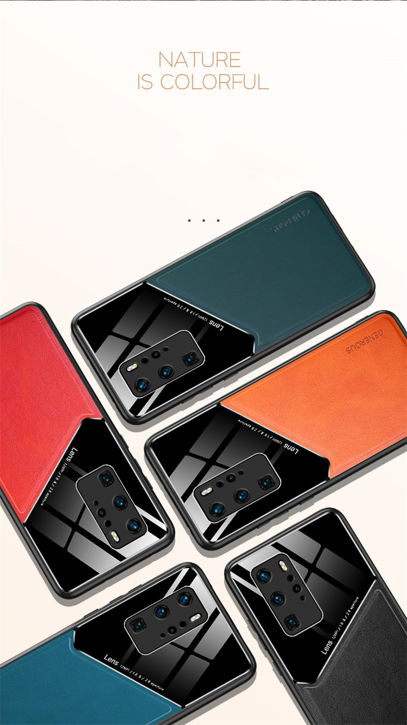 Muodikas nahkakotelo Huawei P40 Pro P30 P20 Lite Nova 8 SE 7 6 5 5i Pro 7i 4 4E 3 3i P Smart 2020 Y9 Prime 2019 -kotelolle_voghion.com