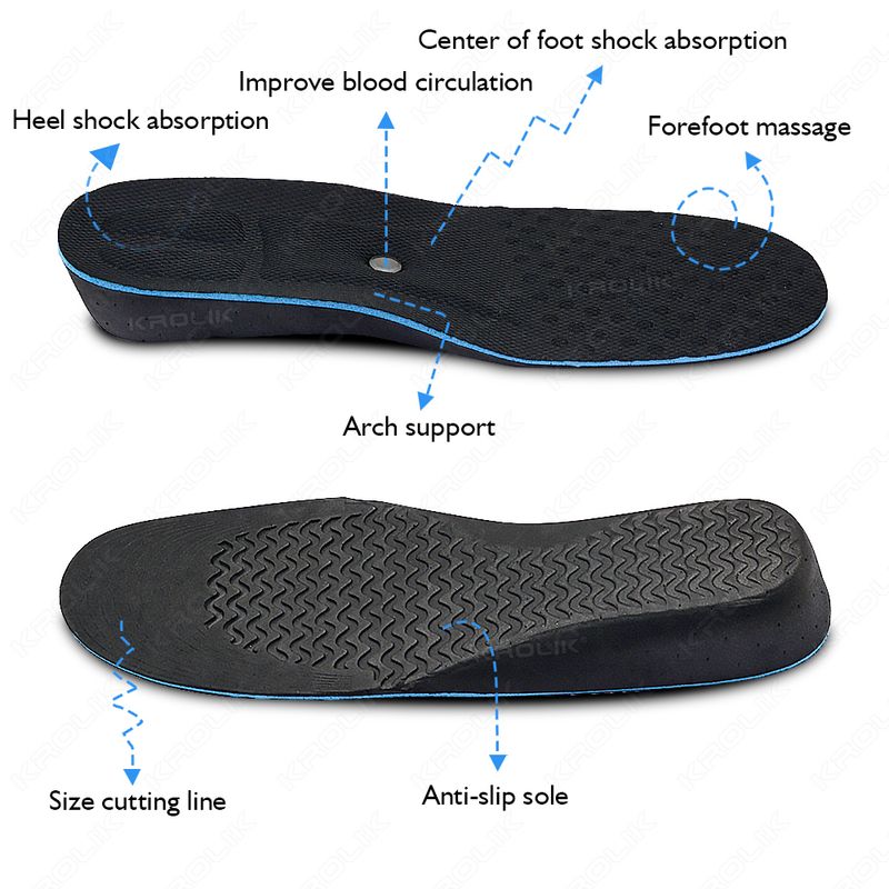 2-5cm Height Increase Insoles Magnet Templates Insole For Feet Arch Support Heighten Orthopedic Shoes Sole Pad Unisex_voghion.com