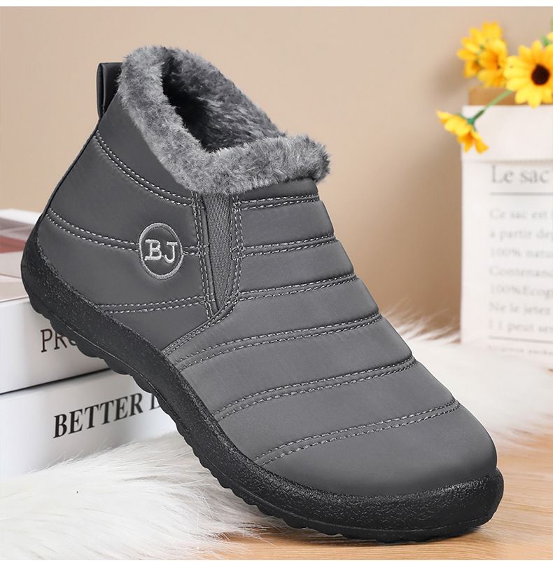 Damenschuhe Baumwollschuhe Winter Neue Außenhandel Paar Schneestiefel Plus Samt Verdickte Baumwollstiefel Polyurethan Warme Freizeitschuhe_voghion.com