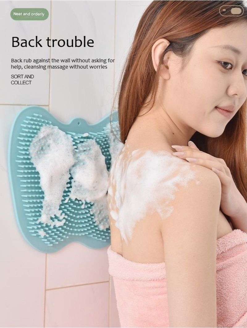 Butterfly Silicone Bath Brush Soft Exfoliating Silicone Shower Brush For Deep Cleaning & Relaxing Massage Quick-Dry & Hygienic_voghion.com
