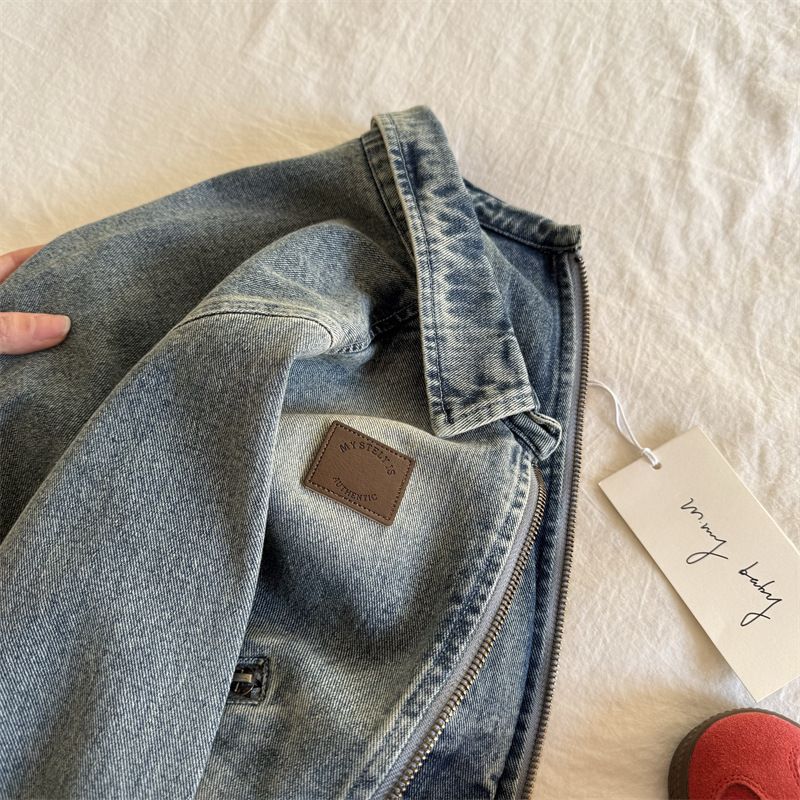 Children's Clothing New 2025 Boys' Soft Denim Korean Version Kids' Jacket Spring Toddler Zipper Clothes Trendy_voghion.com